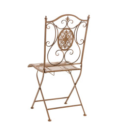 Ensemble de 2 chaises Sibell marron antique