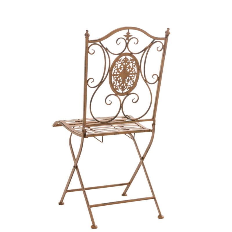 Ensemble de 2 chaises Sibell marron antique