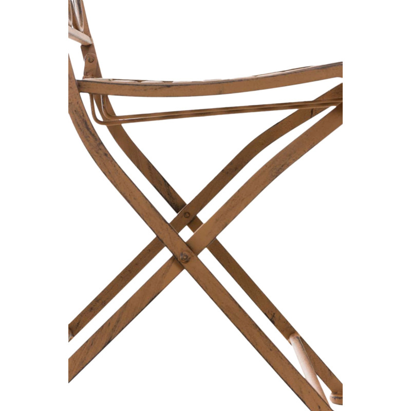 Ensemble de 2 chaises Sibell marron antique