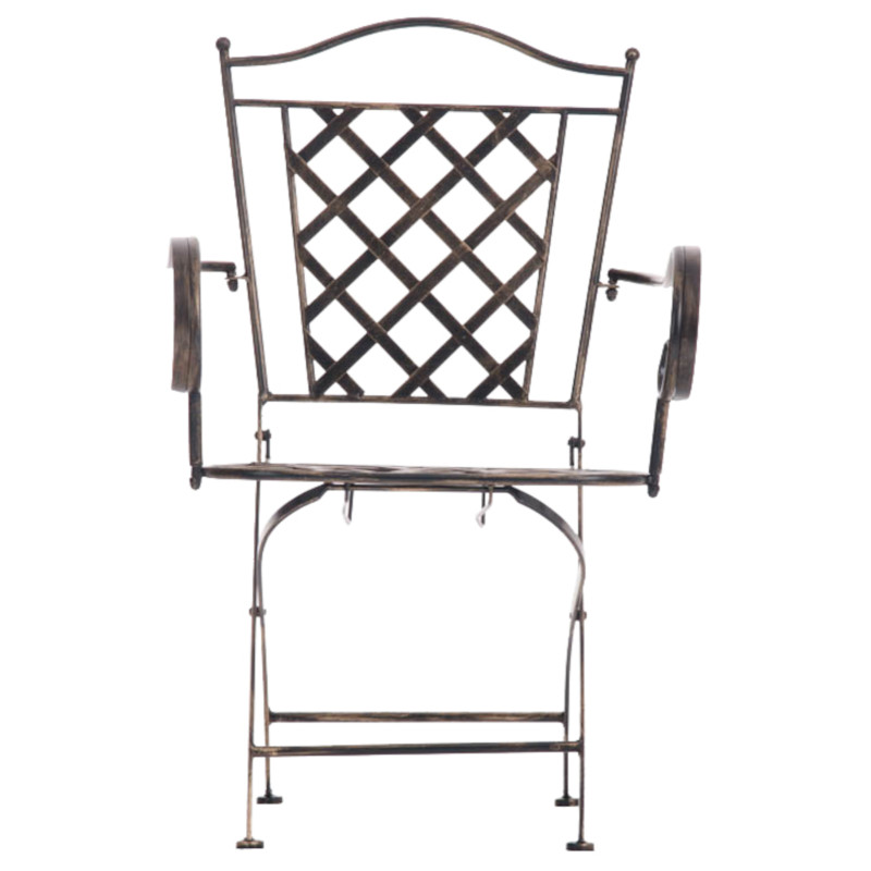 Ensemble de 2 chaises Adara bronze