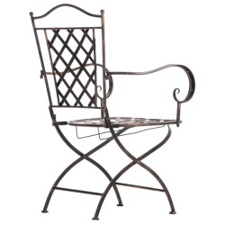 Ensemble de 2 chaises Adara bronze