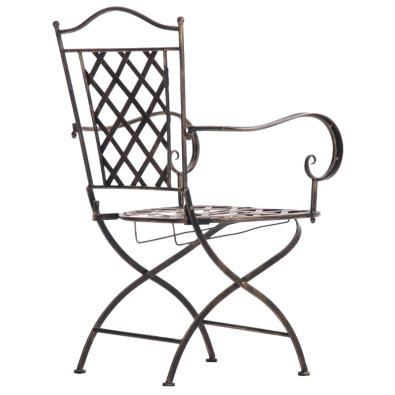 Ensemble de 2 chaises Adara bronze