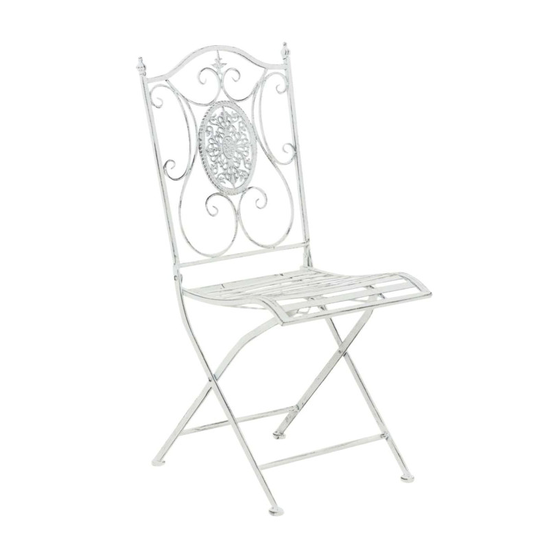 Ensemble de 2 chaises Sibell blanc antique