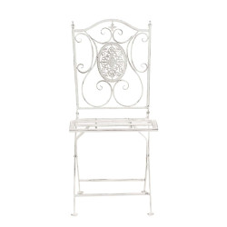 Ensemble de 2 chaises Sibell blanc antique