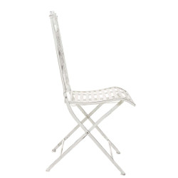 Ensemble de 2 chaises Sibell blanc antique