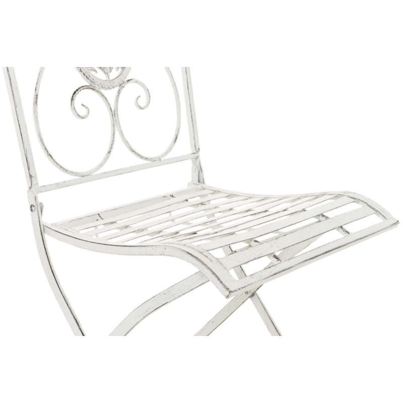 Ensemble de 2 chaises Sibell blanc antique