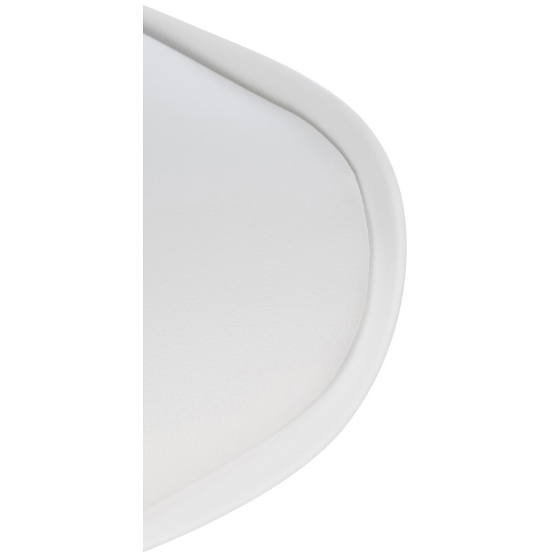 Conjunto de 2 banquetas de bar Gilbert, em plástico branco.