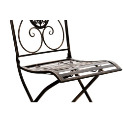 Ensemble de 2 chaises Sibell bronze