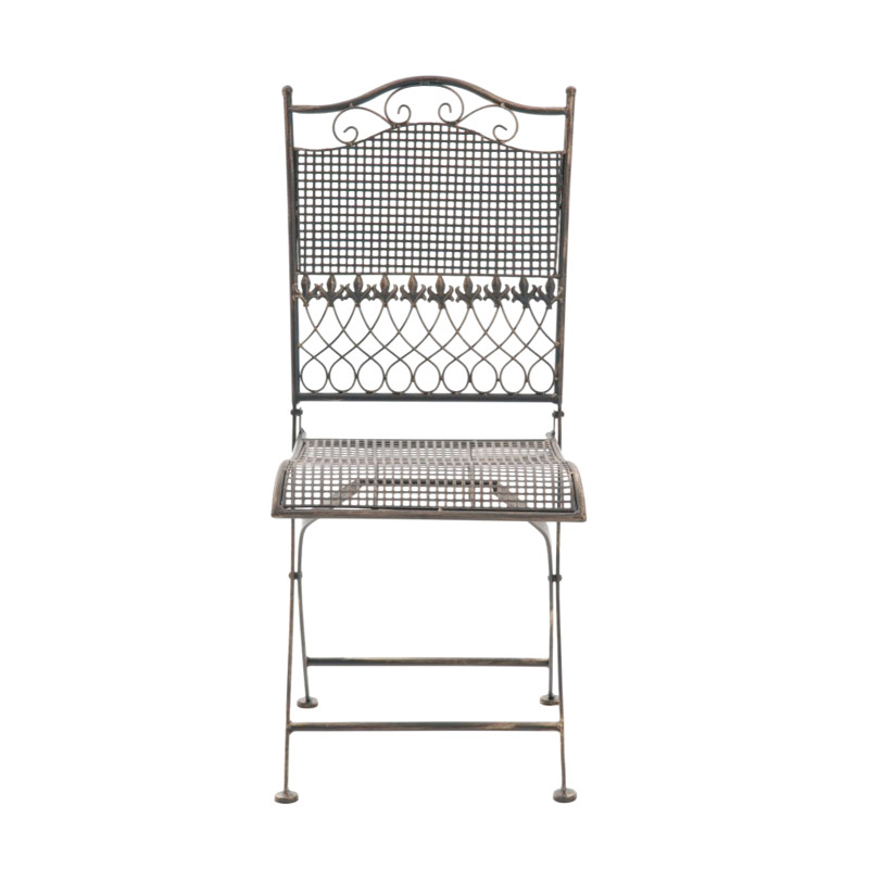 Ensemble de 2 chaises de jardin Kiran bronze