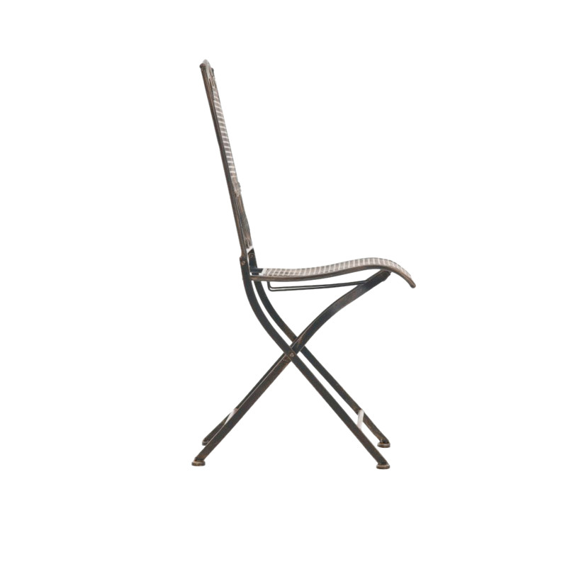 Ensemble de 2 chaises de jardin Kiran bronze