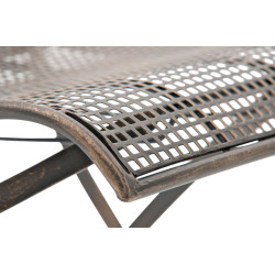 Ensemble de 2 chaises de jardin Kiran bronze