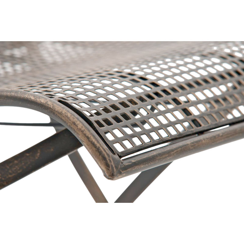 Ensemble de 2 chaises de jardin Kiran bronze