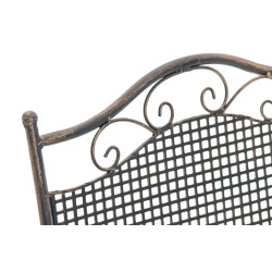 Ensemble de 2 chaises de jardin Kiran bronze