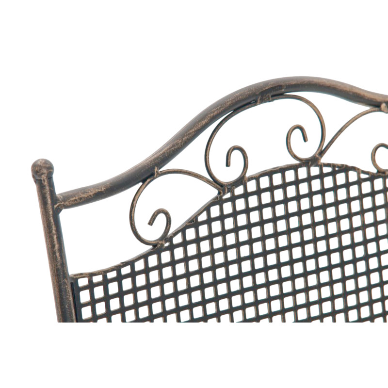Ensemble de 2 chaises de jardin Kiran bronze