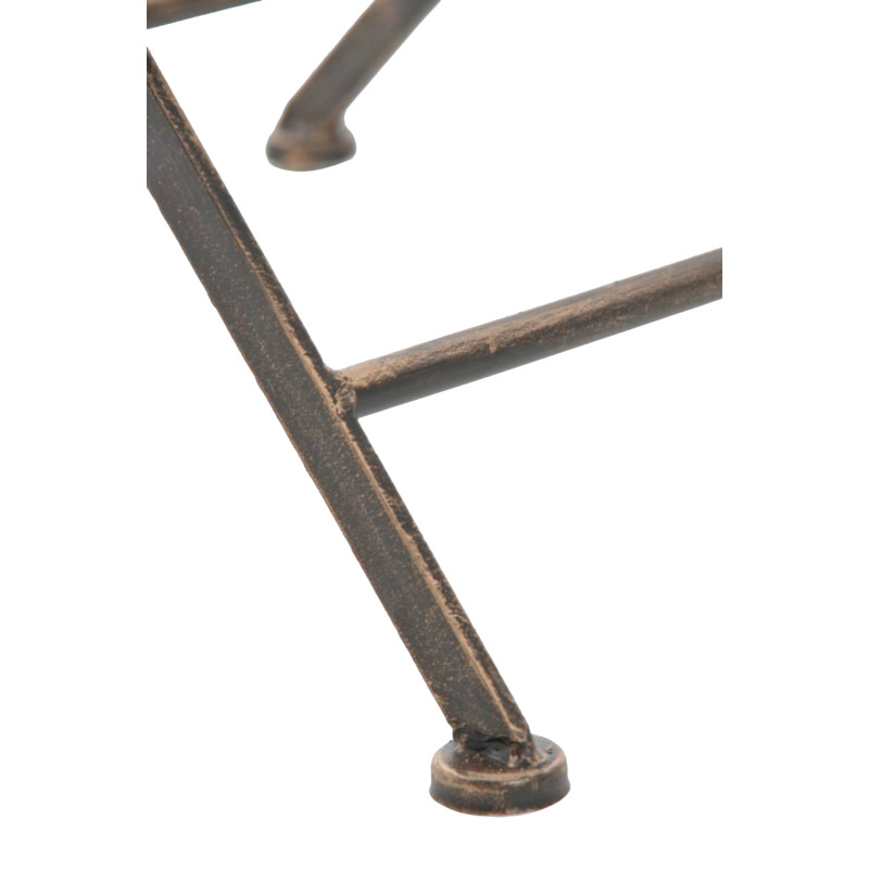 Ensemble de 2 chaises de jardin Kiran bronze