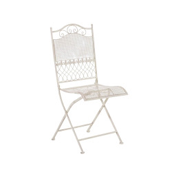 Ensemble de 2 chaises de jardin Kiran crème antique