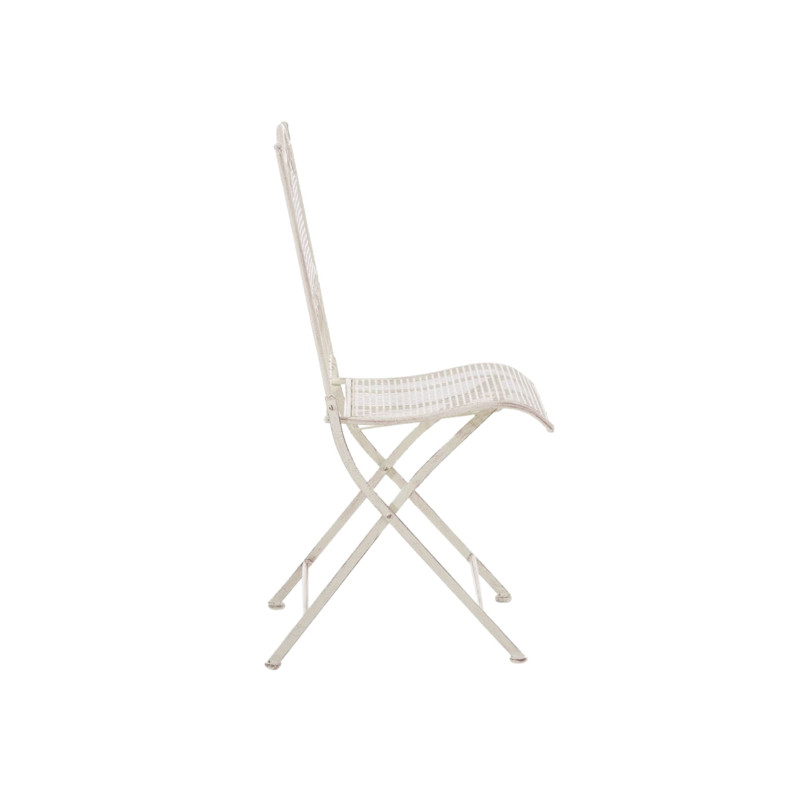 Ensemble de 2 chaises de jardin Kiran crème antique