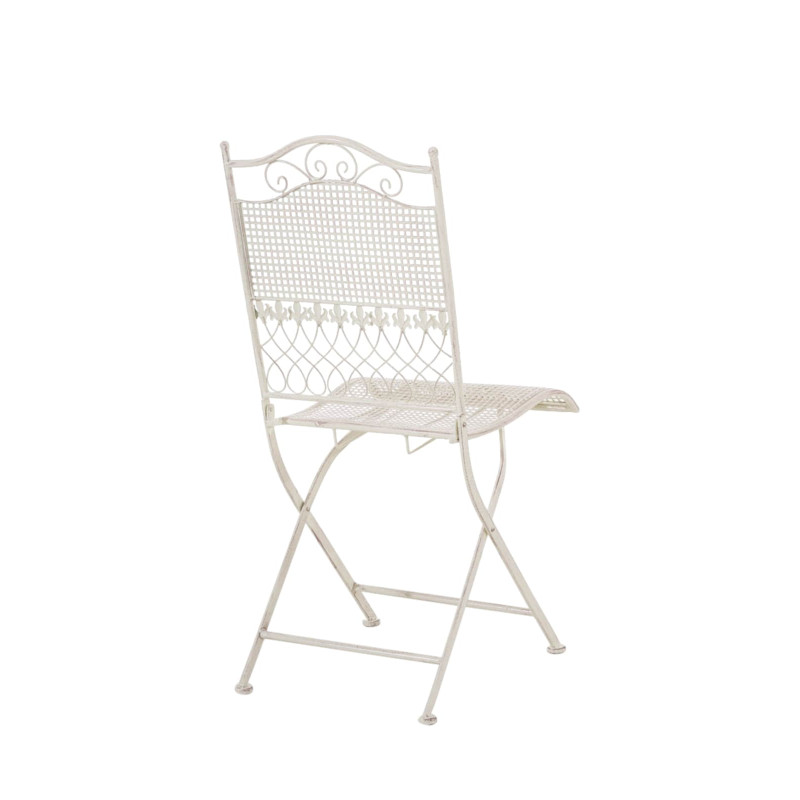 Ensemble de 2 chaises de jardin Kiran crème antique