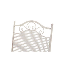 Ensemble de 2 chaises de jardin Kiran crème antique
