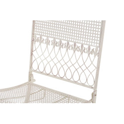 Ensemble de 2 chaises de jardin Kiran crème antique