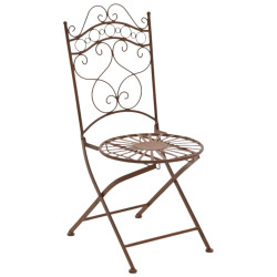 Ensemble de 2 chaises Indra marron antique