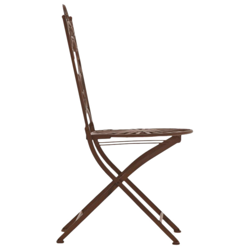 Ensemble de 2 chaises Indra marron antique