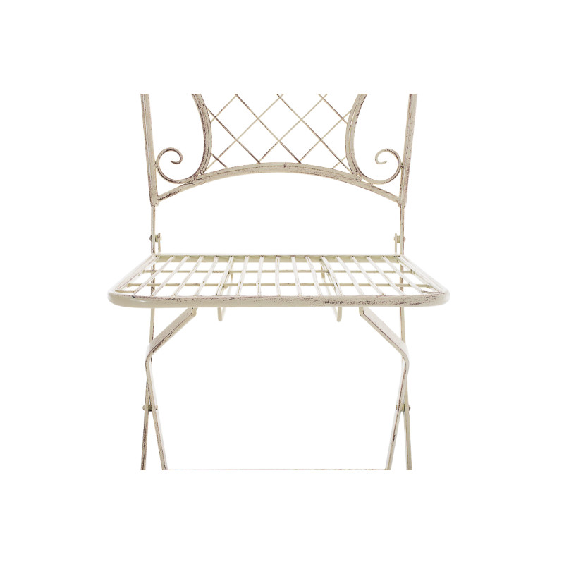 Lot de 2 chaises de jardin Adelar crème antique