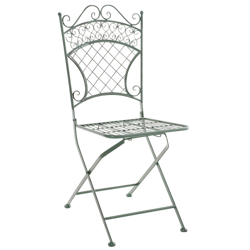 Lot de 2 chaises de jardin Adelar vert antique