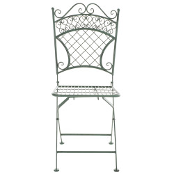 Lot de 2 chaises de jardin Adelar vert antique