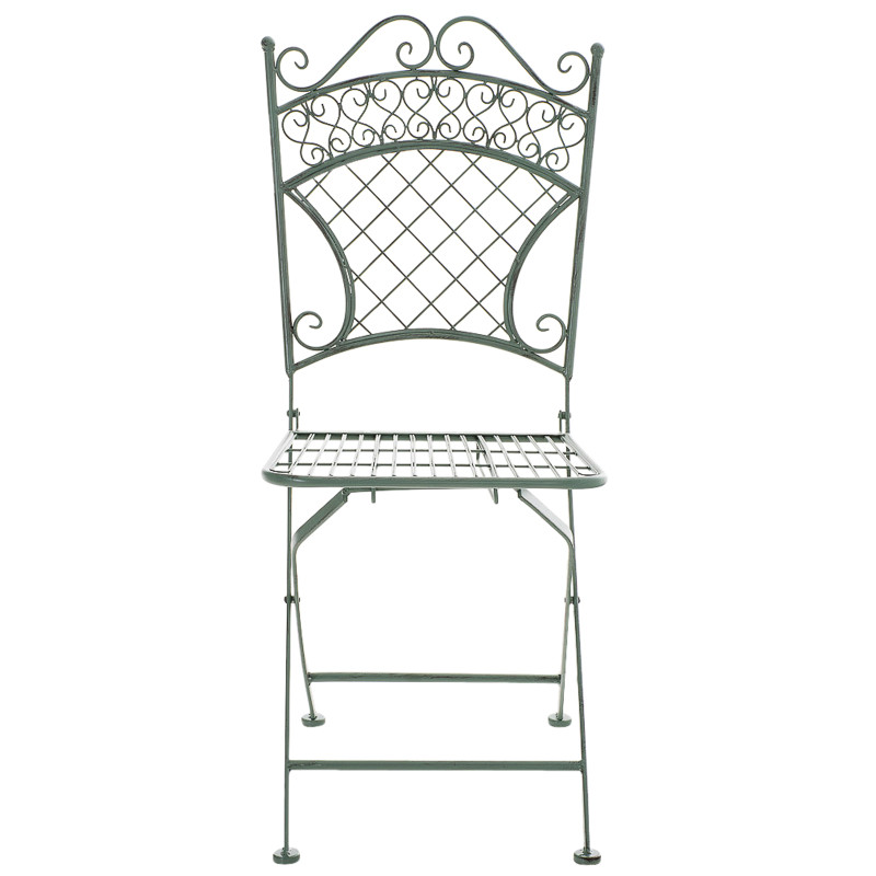 Lot de 2 chaises de jardin Adelar vert antique
