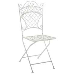 Lot de 2 chaises de jardin Adelar blanc