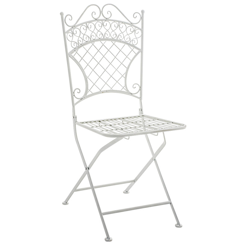 Lot de 2 chaises de jardin Adelar blanc