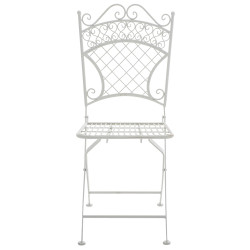 Lot de 2 chaises de jardin Adelar blanc