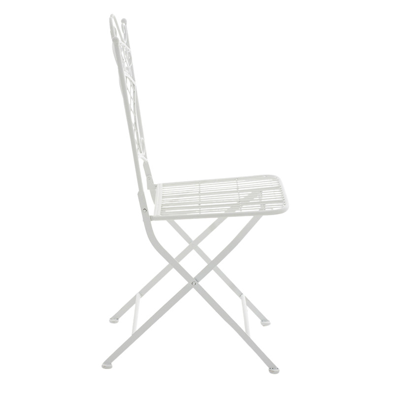 Lot de 2 chaises de jardin Adelar blanc
