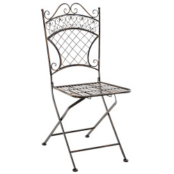 Lot de 2 chaises de jardin Adelar bronze
