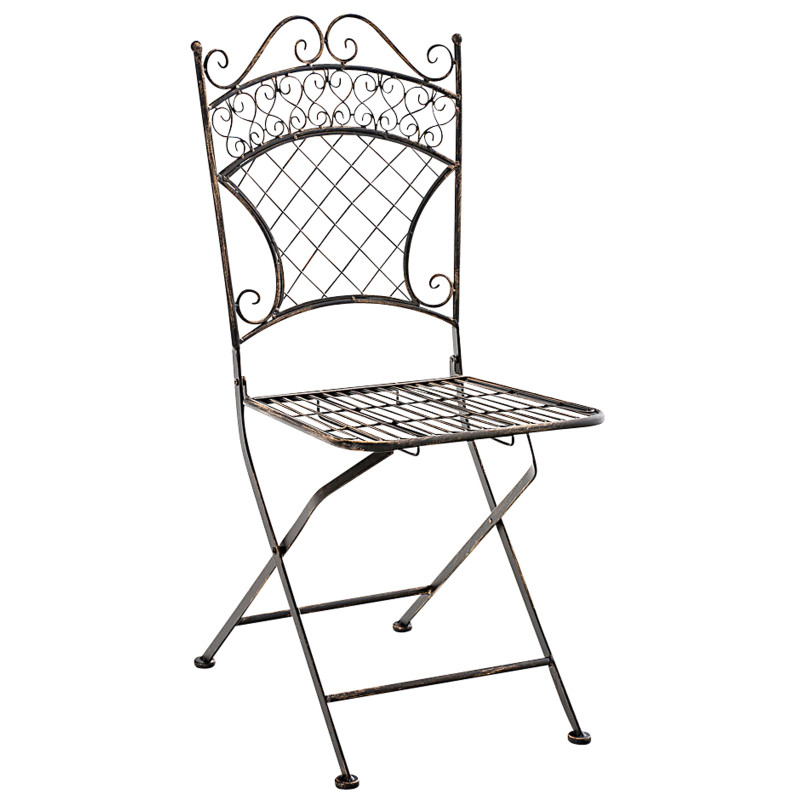 Lot de 2 chaises de jardin Adelar bronze