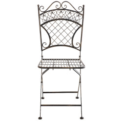 Lot de 2 chaises de jardin Adelar bronze