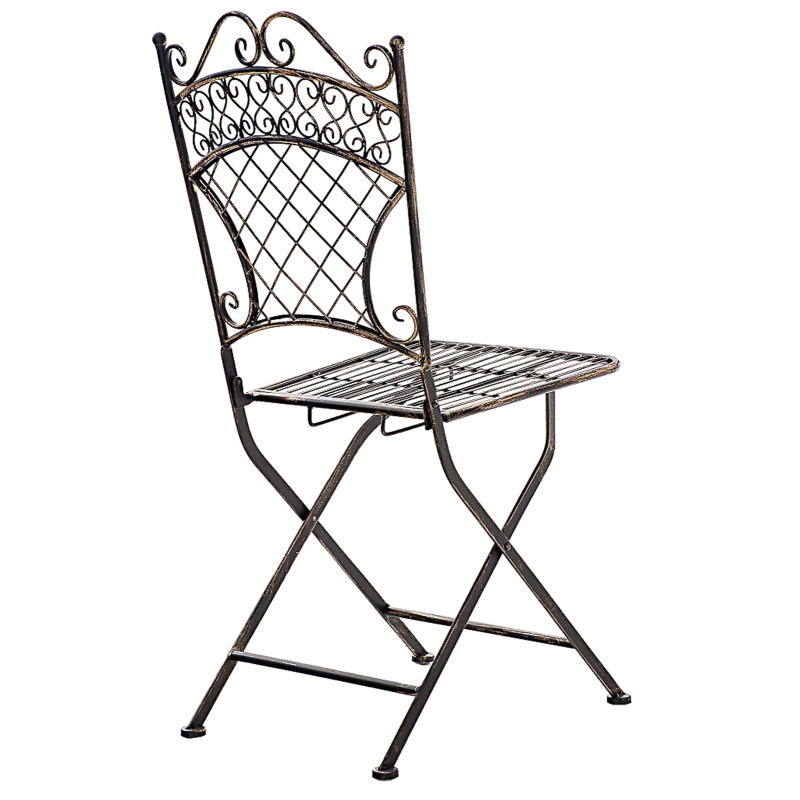 Lot de 2 chaises de jardin Adelar bronze