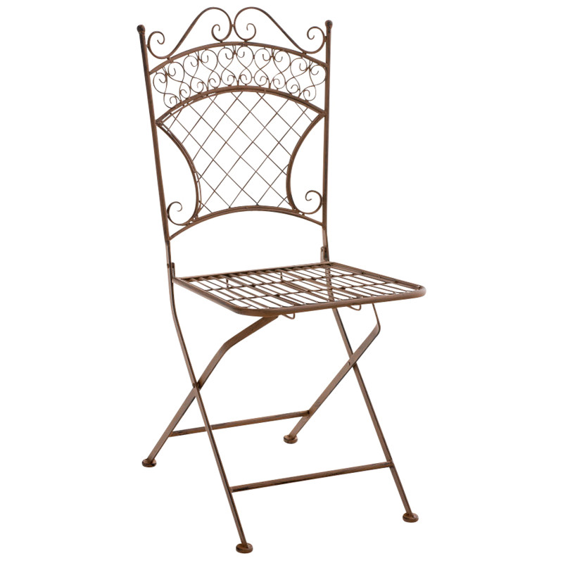 Lot de 2 chaises de jardin Adelar marron antique