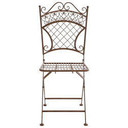 Lot de 2 chaises de jardin Adelar marron antique