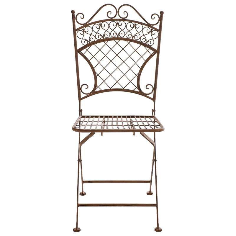 Lot de 2 chaises de jardin Adelar marron antique