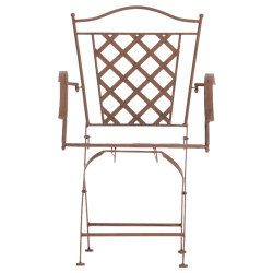 Ensemble de 2 chaises Adara marron antique