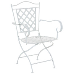 Ensemble de 2 chaises Adara blanc