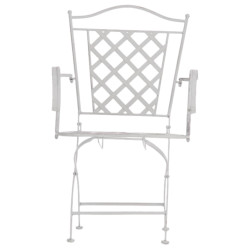 Ensemble de 2 chaises Adara blanc antique