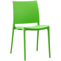 Chaise en méton vert
