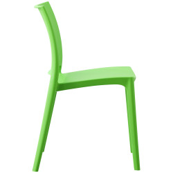 Chaise en méton vert