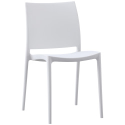 Chaise en méton blanc