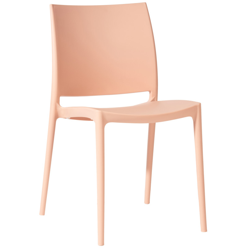 Chaise en méton pêche