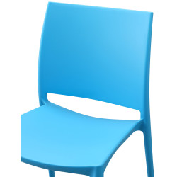 Ensemble de 2 chaises Meton bleu