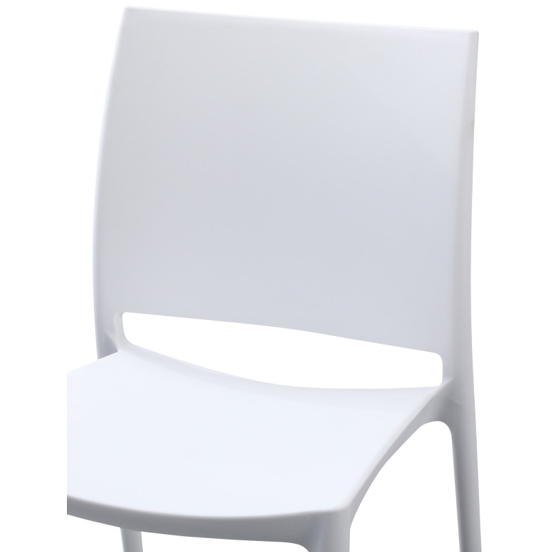 Ensemble de 2 chaises Meton blanc